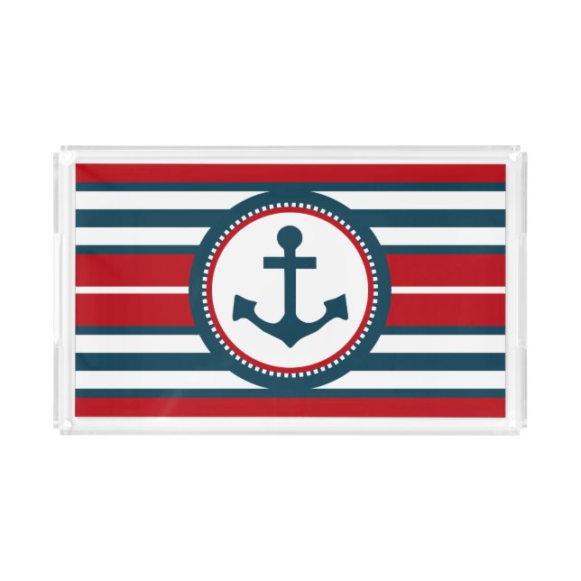 Nautical design acrylic tray (Front)