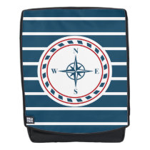 Nautical design backpack