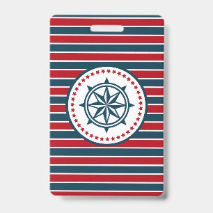 Nautical design badge