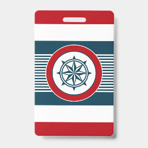 Nautical design badge