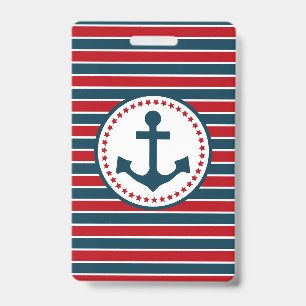 Nautical design badge