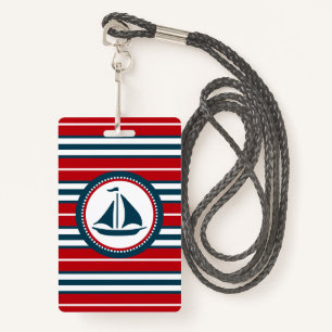 Nautical design badge