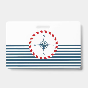 Nautical design badge