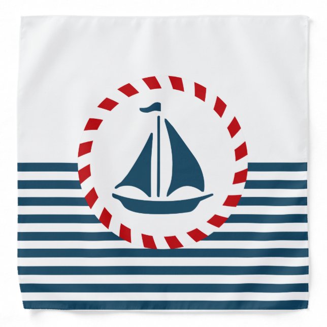 Nautical design bandana (Front)