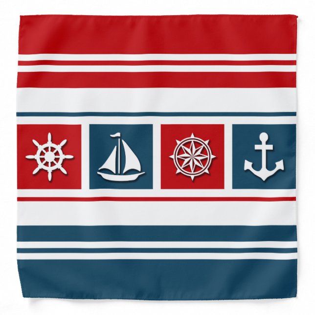 Nautical design bandana (Front)