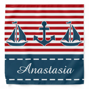 Nautical design bandana