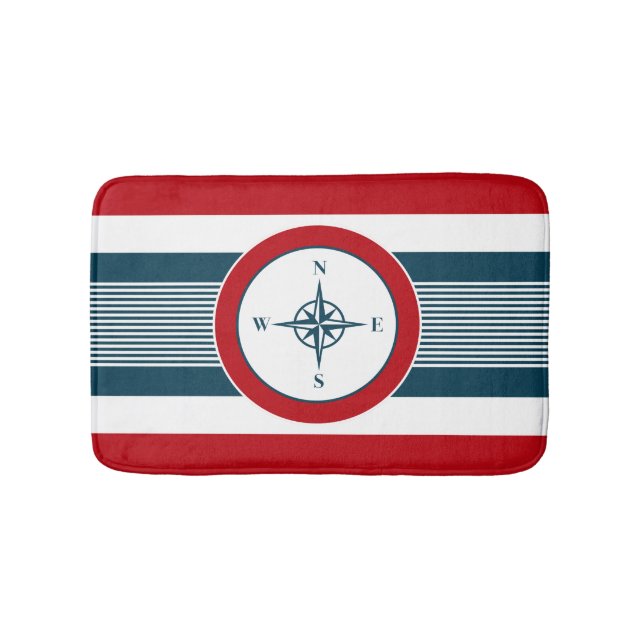 Nautical design bath mat (Front)
