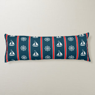 Nautical design body pillow