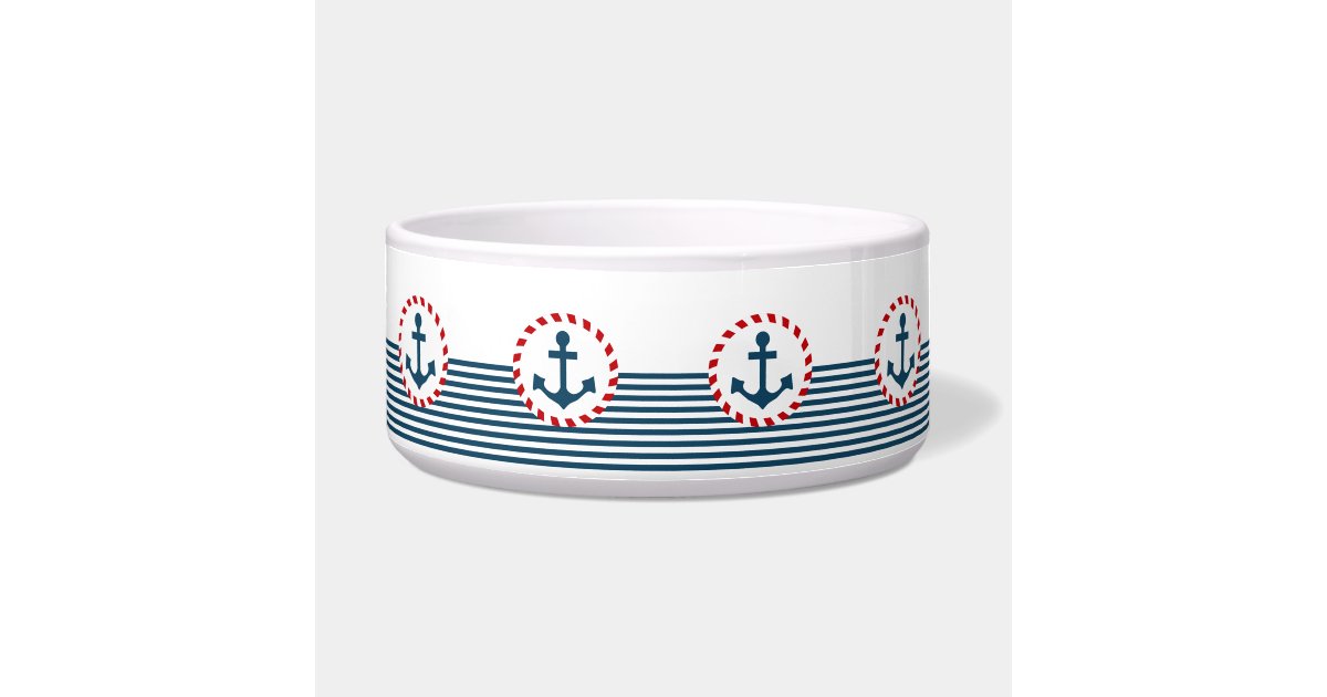 Nautical design bowl Zazzle