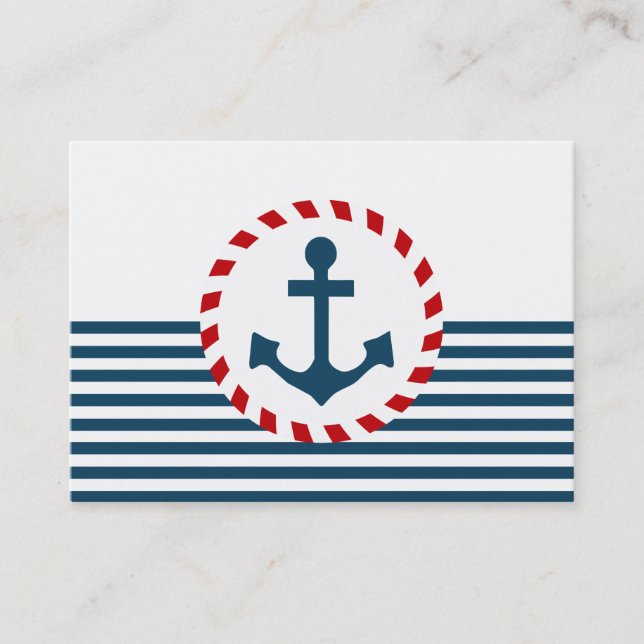 Nautical design business card (Front)