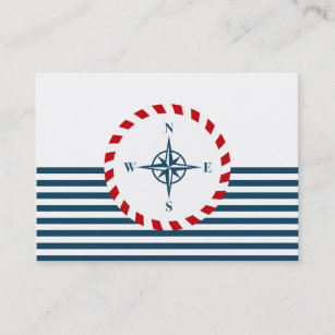 Nautical design business card