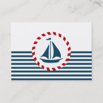 Nautical design business card