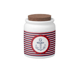 Nautical design candy jar