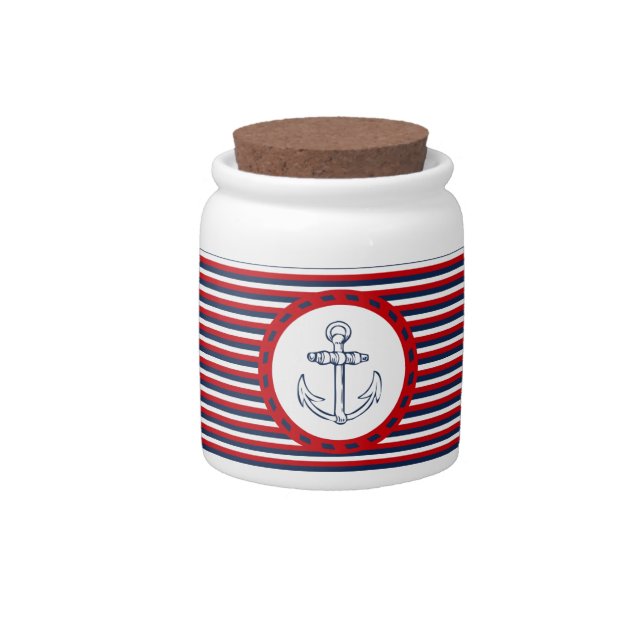 Nautical design candy jar (Front)