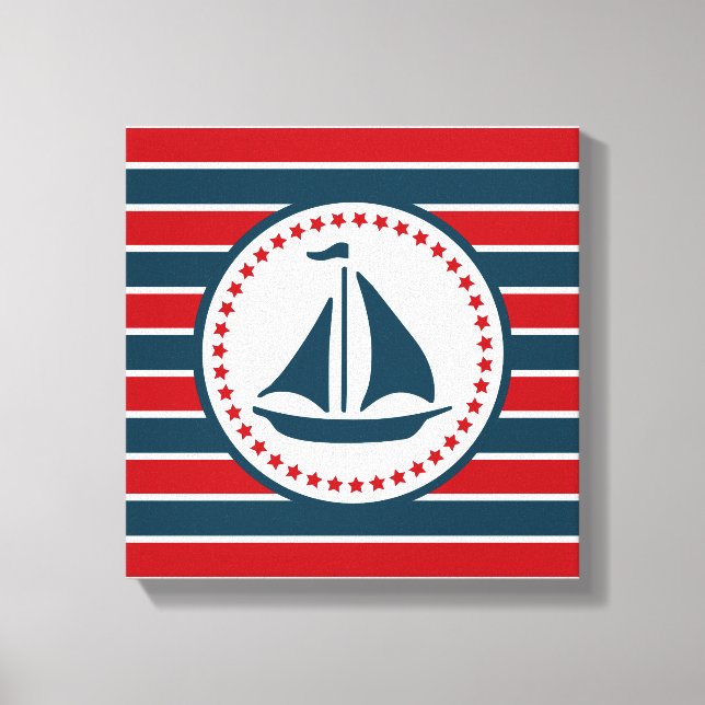 Nautical design canvas print (Front)