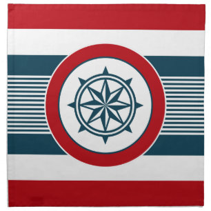 Nautical design cloth napkin