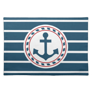 Nautical design cloth placemat