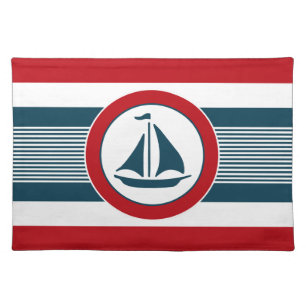 Nautical design cloth placemat