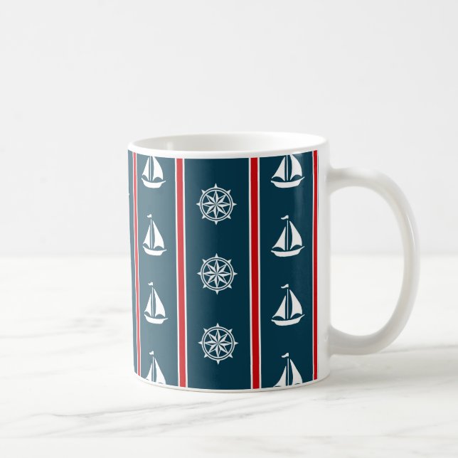 Nautical design coffee mug (Right)
