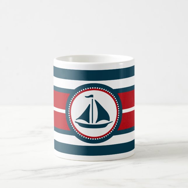 Nautical design coffee mug (Center)