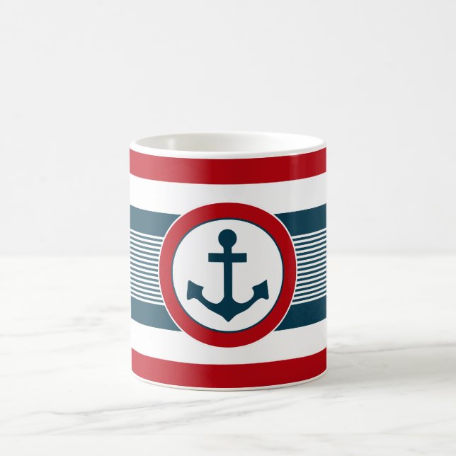 Nautical design coffee mug (Center)