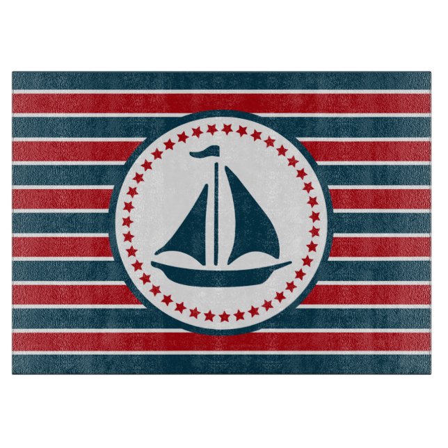 Nautical design cutting board (Front)