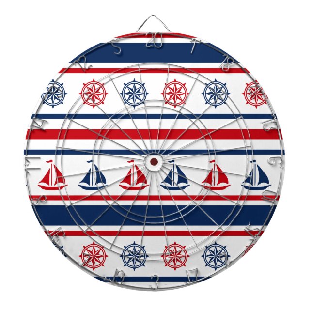 Nautical design dart board (Front)