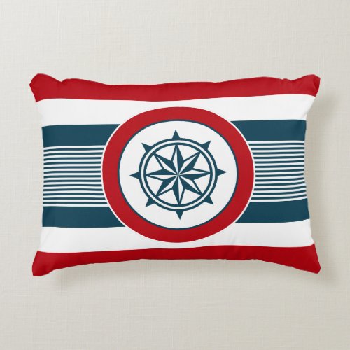 Nautical design decorative pillow