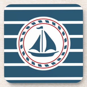 Nautical design drink coaster