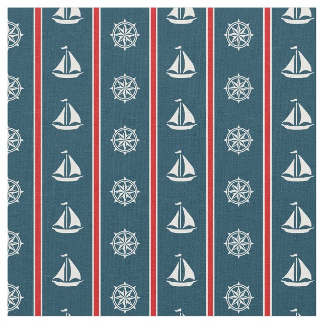 Nautical design fabric (Close Up)