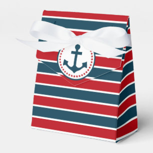 Nautical design favor boxes