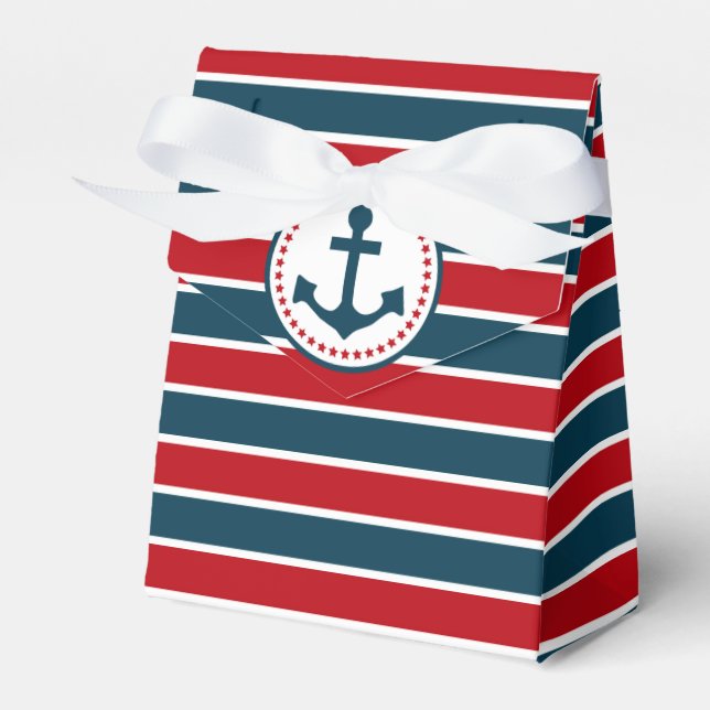 Nautical design favor boxes (Front Side)