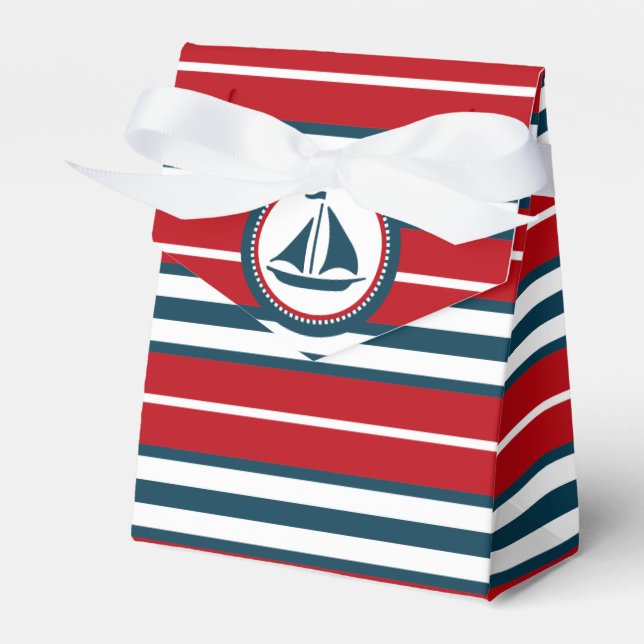 Nautical design favor boxes (Front Side)