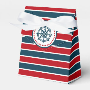 Nautical design favor boxes