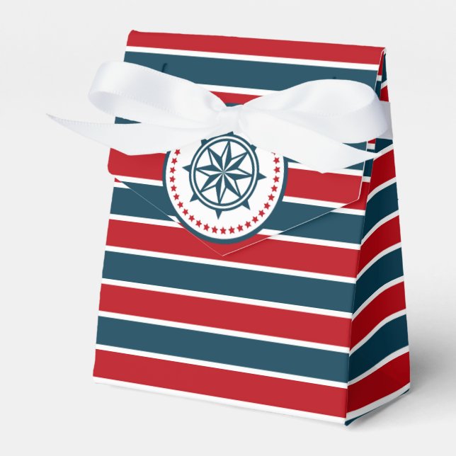 Nautical design favor boxes (Front Side)