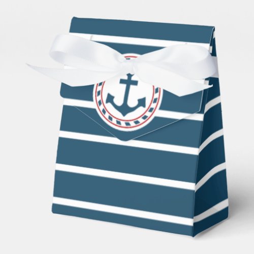 Nautical design favor boxes