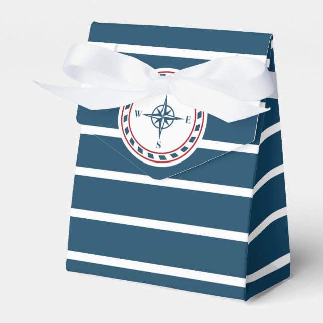Nautical design favor boxes (Front Side)