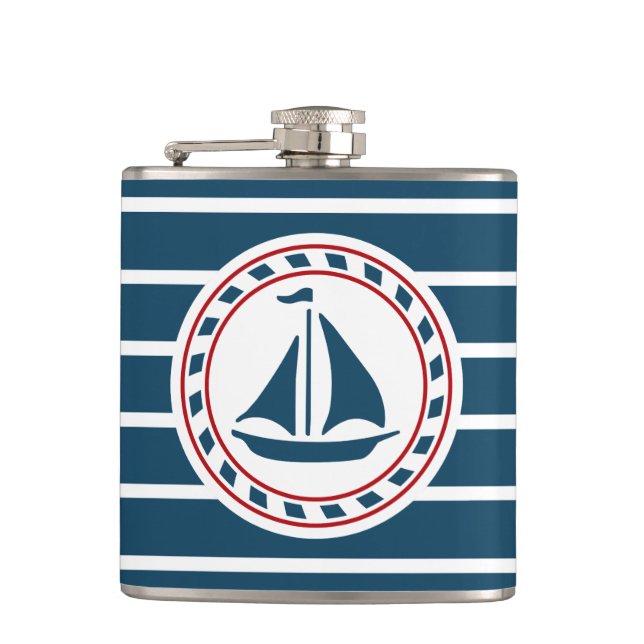 Nautical design flask (Front)