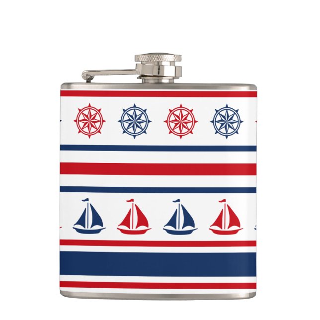 Nautical design flask (Front)