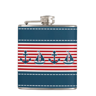 Nautical design flask