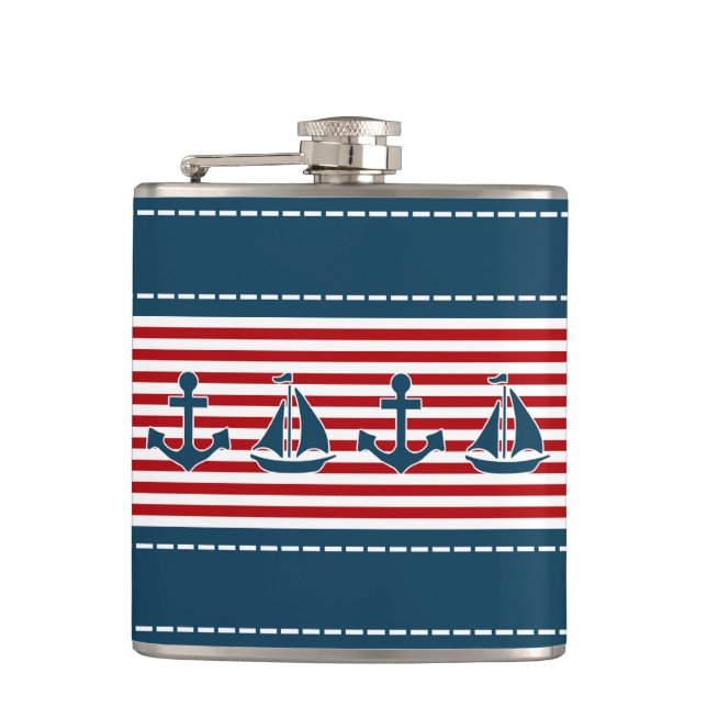 Nautical design flask (Front)