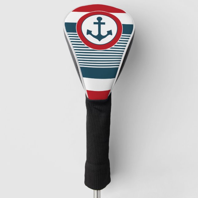 Nautical design golf head cover (Front)