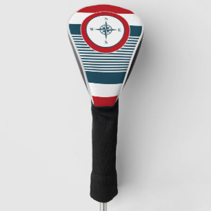 Nautical design golf head cover