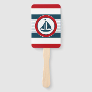 Nautical design hand fan