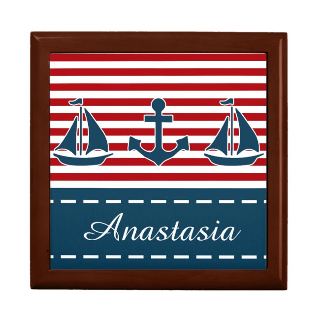 Nautical design jewelry box (Front)
