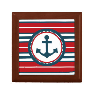 Nautical design jewelry box