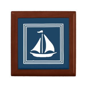 Nautical design keepsake box