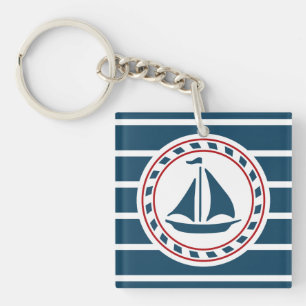 Nautical design keychain