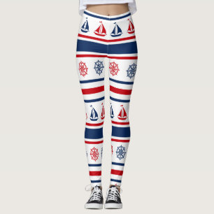 Nautical design leggings
