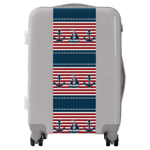 Nautical design luggage